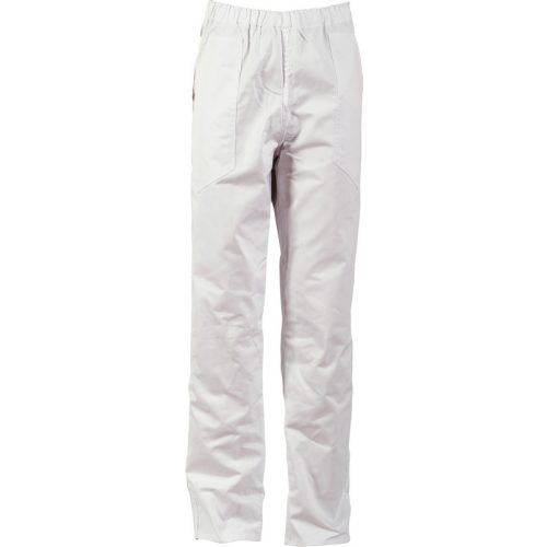 4606 B Pantalon de talie alb