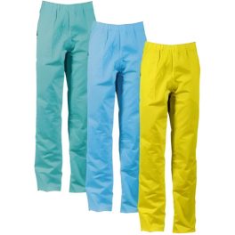   4606P pantalon de talie alb pentru  industria alimentară cu elastic