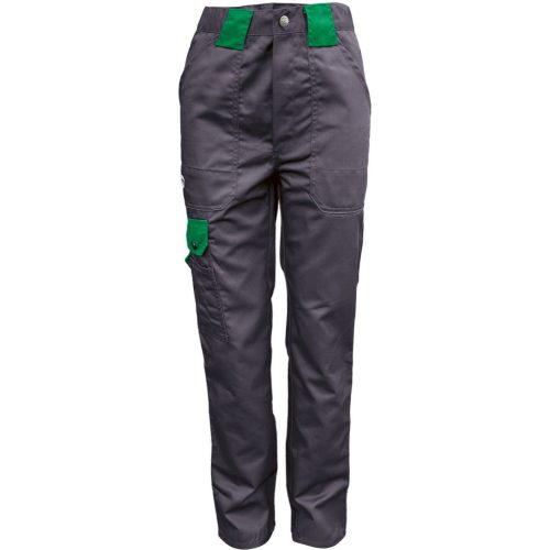 46295  Pantalon de talie Classic, gri-verde, material amestec