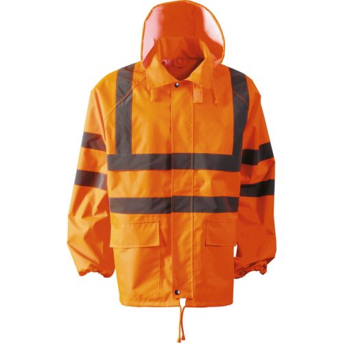46581 Costum impermeabil, de buna vizibilitate, portocaliu