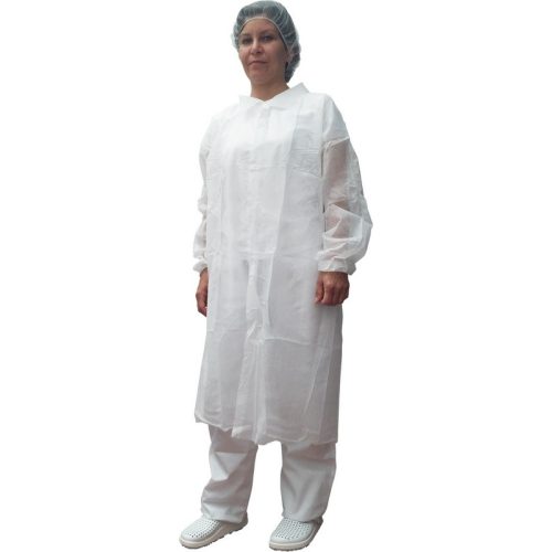 4730 Halat de unică folosință pentru vizitatori culoare alb